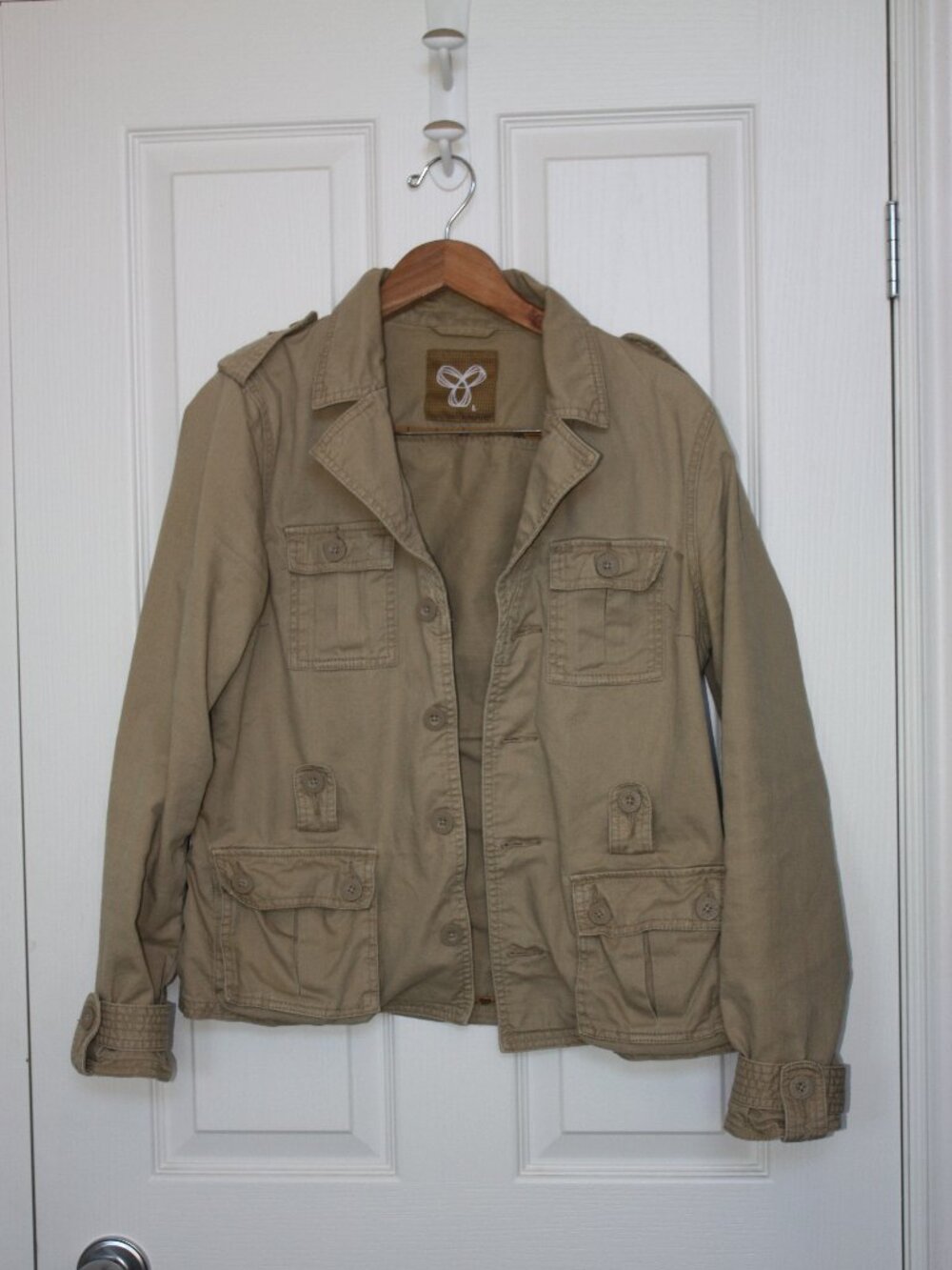 Aritzia TNA Military Utility Style Cotton Twill Jacket L